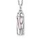 Angel Whisperer Silver Healing Rose Quartz Medium Pendant Necklace - Silver