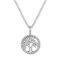 Angel Whisperer Silver Tree of Life Pendant Necklace - Silver