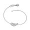 Angel Whisperer Silver Wing Crystal Bracelet - Silver