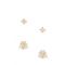 Kate Spade New York Gold Precious Pansy Flower Cry Stud Earring Set - Gold