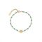Olivia Burton Beaded Charm Green Agate Bracelet