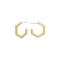 Olivia Burton Honeycomb Gold IP Hoop Earrings
