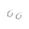 Olivia Burton Honeycomb Stainless Steel Hoop Earrings