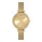 Olivia Burton Vintage Bead Light Gold Mesh Watch