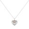 Disney Minnie Mouse Heart Necklace - Silver