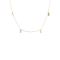 PDPAOLA Gold Bloom Crystal Drop Necklace - Gold