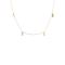 PDPAOLA Gold Bloom Crystal Drop Necklace - Gold