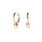 PDPAOLA Gold Delta Crystal Dangle Hoops - Gold