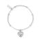ChloBo Cute Mini Star Heart Bracelet - Silver