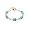 Coeur De Lion Gold Soft Green Cubes Bracelet - Gold