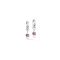 Coeur De Lion Silver Apricot Charm Link Cubes Hoops - Silver