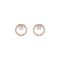 Swarovski Constella Rose-Gold Round Crystal Stud Earrings