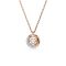 Swarovski Dextera Rose-Gold Round Cut Pendant Necklace