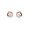 Swarovski Dextera Rose-Gold Round Cut Stud Earrings