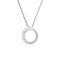 Swarovski Matrix Rhodium Plated Crystal Pearl Circle Necklace