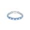 Swarovski Millenia Rhodium Plated Blue Octagon Cut Crystal Bracelet