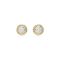 Swarovski Una Gold Round Cut Stud Earrings