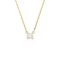 Swarovski Stilla Gold Tone Square Cut Crystal Necklace
