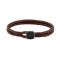 Boss Seal Brown Leather Bracelet