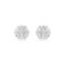 Swarovski Idyllia Rhodium Plated Mixed Cuts Snowflake Stud Earrings