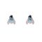 Disney Eeyore Enamel Stud Earrings - Silver