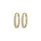Pilgrim Gold Amiri Pavé Link Hoop Earrings - Gold
