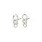 Pilgrim Silver Wrenley Links Stud Earrings - Silver