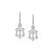 Vivienne Westwood Silver Joaquina Crystal Orb Three Drop Earrings - Silver