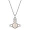 Vivienne Westwood Silver Tillya White Pearl Orb Necklace - Silver