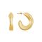 Over & Over Gold Stainless Steel Chunky Organic Hoop - Gold