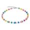 Coeur De Lion Silver GeoCube Iconic Pure Rainbow Necklace - Silver