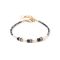 Coeur De Lion Gold Sparkling Princess Black Bracelet - Gold