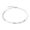 Coeur De Lion Silver Precious Fusion Offset Necklace - Silver