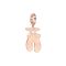 Rebecca Rose Gold Dancing Shoes Charm - Rose Gold