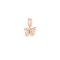 Rebecca Rose Gold Pave Freedom Butterfly Charm - Silver