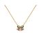 Amelia Scott Gold Amelia Bow Green Pink Necklace - Gold