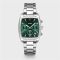 CLUSE Silver Quartaut Chronograph Green Watch - Silver