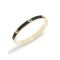 Coach Gold Black Pegged C Hinged Bangle - Gold