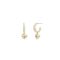 Coach Gold Heart Pave Huggie Earrings - Gold