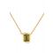 Kate Spade New York Gold Molten Glass Green Necklace - Gold