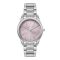 Olivia Burton Silver Glowful Purple Dial Watch