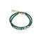 Coeur De Lion Gold Green Wrap Double Bracelet - Gold