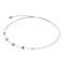 Coeur De Lion Silver Asymmetrical Mini Fusion Pearls Cubes Necklace - Silver