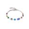 Coeur De Lion Silver Rainbow Lite Mini Cubes Bracelet - Silver