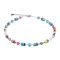 Coeur De Lion Silver Rainbow Magic Iconic Cubes Necklace - Silver