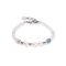 Coeur De Lion Silver Cosmic Pearls Pastel Cubes Bracelet - Silver