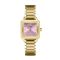 CLUSE Gold Gracieuse Petite Square Pink Watch - Gold