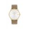 Coach Gold Elliot Brown Logo Strap Watch - Gold