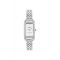 Coach Silver Cadie White Rectangle Bracelet Watch - Silver