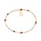 Over & Over Gold 14k Stainless Steel Tiger's Eye Beaded Bracelet - Gold